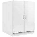 Vidaxl wasmachinekast 71x71,5x91,5 cm hoogglans wit