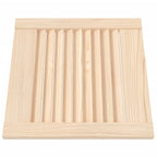 Vidaxl kastdeur met lamellen 39,5x39,4 cm massief grenenhout