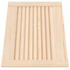 Vidaxl kastdeuren met lamellen 2 st 39,5x49,4 cm massief grenenhout