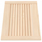 Vidaxl kastdeuren met lamellen 4 st 39,5x49,4 cm massief grenenhout