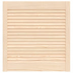 Vidaxl kastdeur met lamellen 61,5x59,4 cm massief grenenhout