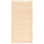 Vidaxl kastdeur met lamellen 99,3x49,4 cm massief grenenhout
