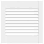 Vidaxl kastdeur met lamellen 39,5x39,4 cm massief grenenhout wit