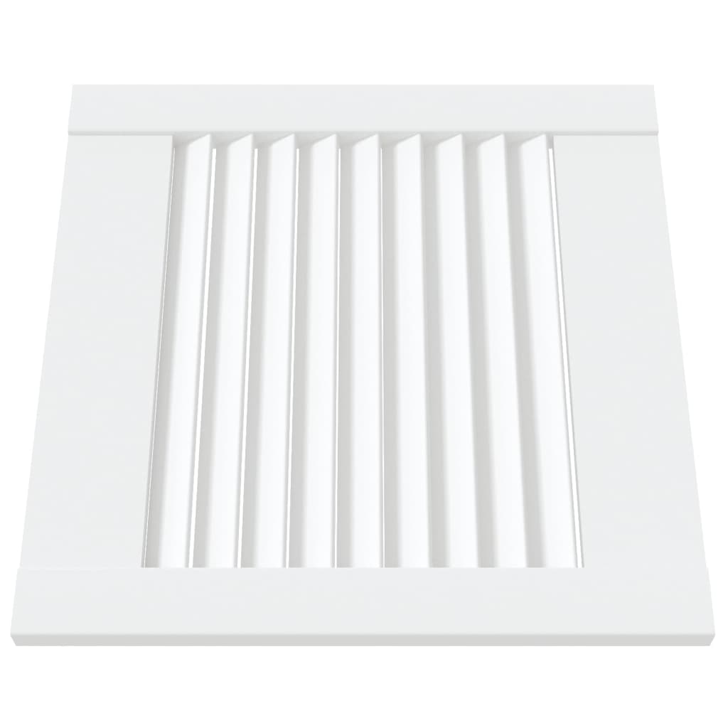 Vidaxl kastdeuren met lamellen 2 st 39,5x39,4 cm grenenhout wit