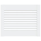 Vidaxl kastdeur met lamellen 39,5x49,4 cm massief grenenhout wit