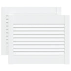 Vidaxl kastdeuren met lamellen 2 st 39,5x49,4 cm grenenhout wit