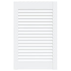 Vidaxl kastdeur met lamellen 61,5x39,4 cm massief grenenhout wit