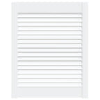 Vidaxl kastdeur met lamellen 61,5x49,4 cm massief grenenhout wit