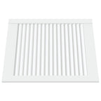 Vidaxl kastdeur met lamellen 61,5x49,4 cm massief grenenhout wit