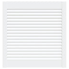 Vidaxl kastdeur met lamellen 61,5x59,4 cm massief grenenhout wit