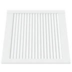Vidaxl kastdeur met lamellen 61,5x59,4 cm massief grenenhout wit