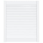 Vidaxl kastdeur met lamellen 69x59,4 cm massief grenenhout wit