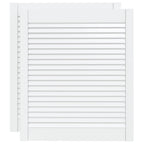 Vidaxl kastdeuren met lamellen 2 st 69x59,4 cm massief grenenhout wit