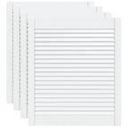 Vidaxl kastdeuren met lamellen 4 st 69x59,4 cm massief grenenhout wit