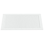 Vidaxl kastdeur met lamellen 99,3x49,4 cm massief grenenhout wit