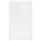 Vidaxl kastdeur met lamellen 99,3x59,4 cm massief grenenhout wit