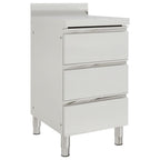 Vidaxl commerciële keukenkast met 3 lades 50x60x96 cm
