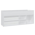VidaXL Schoenenbank 105x30x45 cm bewerkt hout hoogglans wit