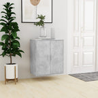 Vidaxl schoenenkast 60x35x70 cm bewerkt hout betongrijs