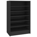 Vidaxl schoenenkast 60x35x92 cm bewerkt hout zwart