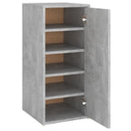 VidaXL Schoenenkast 32x35x70 cm bewerkt hout betongrijs