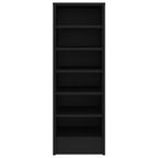 Vidaxl schoenenkast 31,5x35x90 cm bewerkt hout zwart