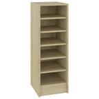 Vidaxl schoenenkast 31,5x35x90 cm bewerkt hout sonoma eikenkleurig