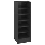 VidaXL Schoenenkast 31,5x35x90 cm bewerkt hout hoogglans grijs