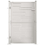 VidaXL Tuinpoort 100x150 cm roestvrij staal