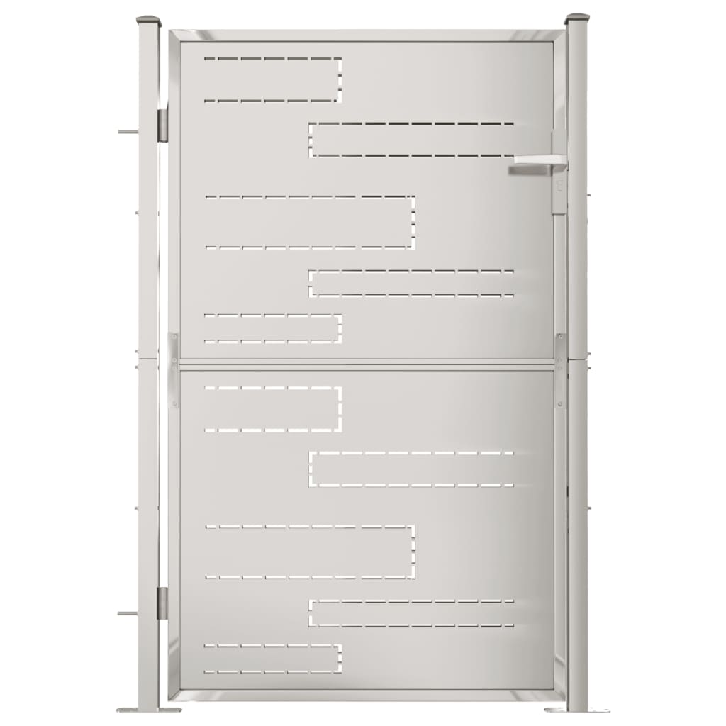 VidaXL Tuinpoort 100x150 cm roestvrij staal