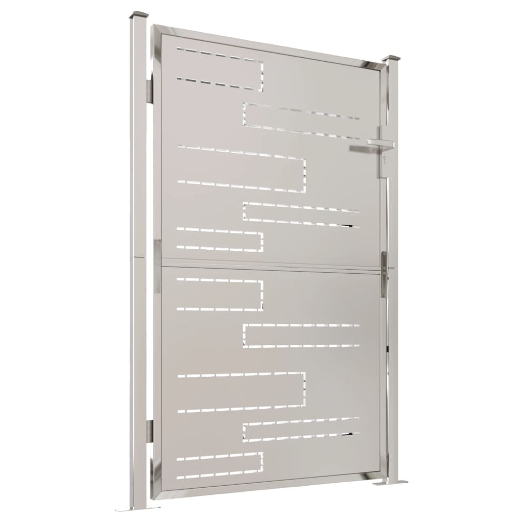 VidaXL Tuinpoort 100x150 cm roestvrij staal