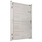 VidaXL Tuinpoort 100x150 cm roestvrij staal