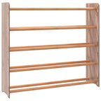 VidaXL Schoenenrek 90x24x81 cm bewerkt hout bruin