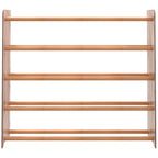 VidaXL Schoenenrek 90x24x81 cm bewerkt hout bruin