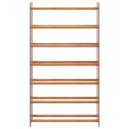 Vidaxl schoenenrek 65x24x117 cm bewerkt hout bruin