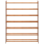 Vidaxl schoenenrek 90x24x117 cm bewerkt hout bruin