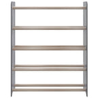 VidaXL Schoenenrek 65x24x81 cm bewerkt hout grijs