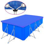Vidaxl zwembadhoezen 2 st rechthoekig 90 g m² 394x207 cm pe