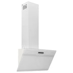 Vidaxl wandafzuigkap 60 cm staal en gehard glas wit