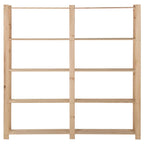 Vidaxl opbergrek 5-laags 170x28,5x170 cm massief grenenhout
