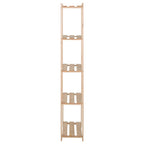 Vidaxl opbergrek 5-laags 80x28,5x170 cm massief grenenhout