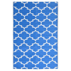 Vidaxl buitenkleed arakil 160x230 cm polypropeen blauw