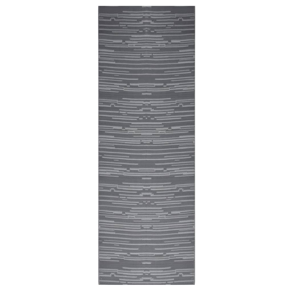 Vidaxl buitenkleed arakil 80x250 cm polypropeen antracietkleurig
