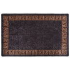 Vidaxl vloerkleed wasbaar anti-slip 160x230 cm zwart en goudkleurig