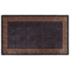Vidaxl vloerkleed wasbaar anti-slip 190x300 cm zwart en goudkleurig