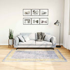Vidaxl vloerkleed wasbaar anti-slip 120x180 cm grijs