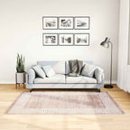 Vidaxl vloerkleed wasbaar anti-slip 120x180 cm beige