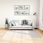 Vidaxl vloerkleed wasbaar anti-slip 120x180 cm zwart en wit