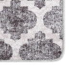 Vidaxl vloerkleed wasbaar 160x230 cm grijs en wit