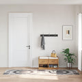 Vidaxl vloerkleed wasbaar 80x150 cm zwart en grijs